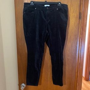 Loft velvet skinny jeans black (18) worn 3 times
